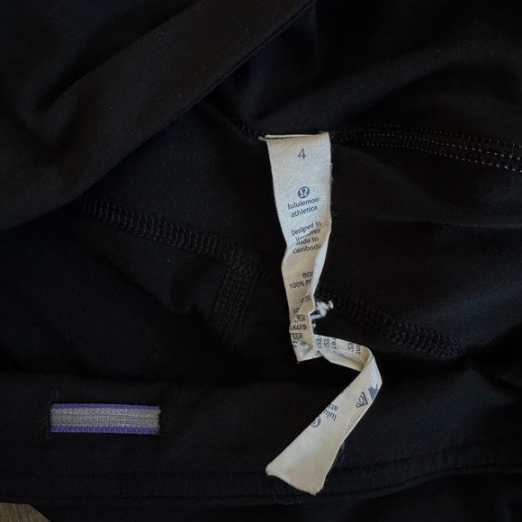 SOLD Lululemon Run Speed Squad Shorts Power Purple Black SIZE 4 RARE Running - Picture 7 of 8